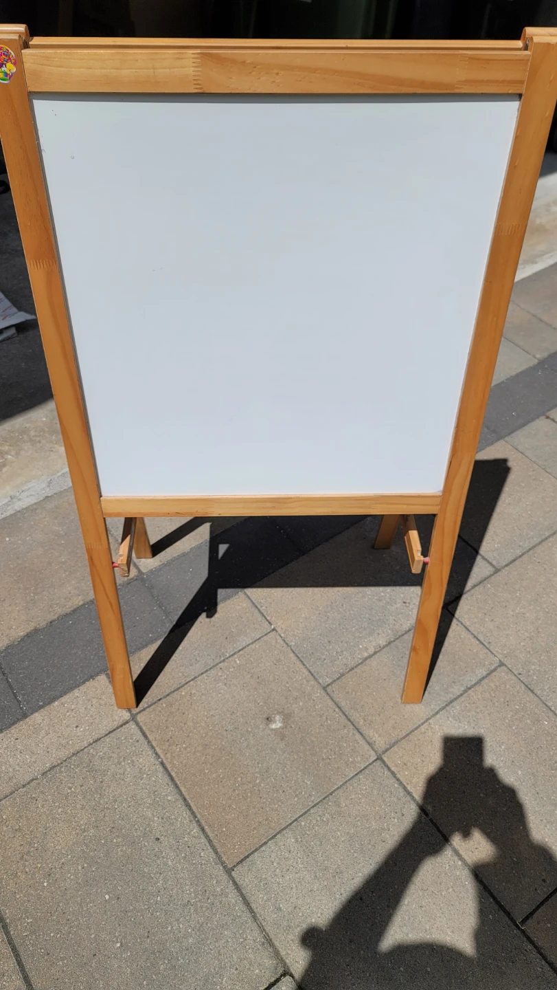 IKEA - Wooden Easel Blackboard and Whiteboard with Markers - photo 2