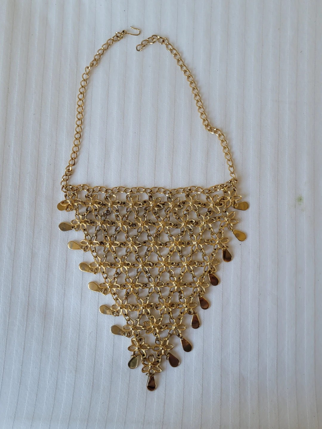 Gold Tone Statement Necklace
