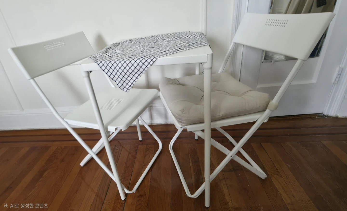 IKEA FEJAN Table and 2 Folding Chairs Set