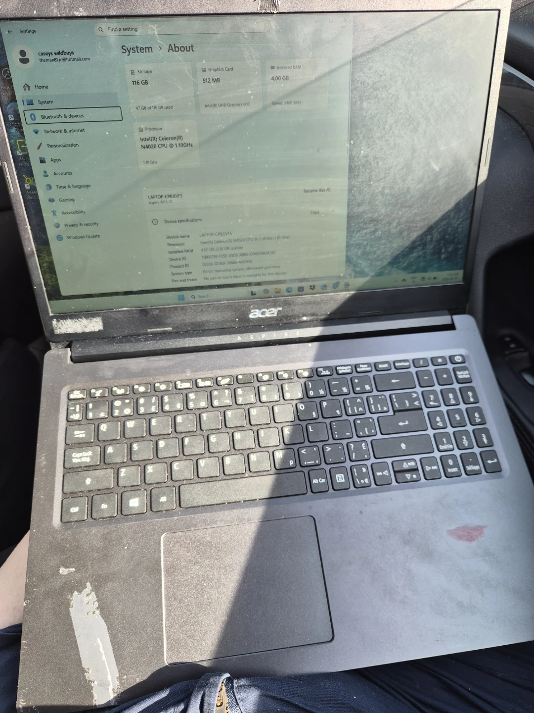 Acer Aspire Laptop CP8JLVF5 - photo 2