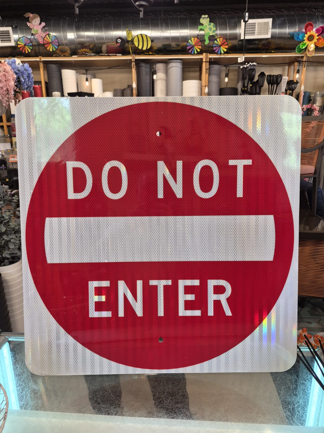 New aluminum Do Not Enter Sign 24"x 24"