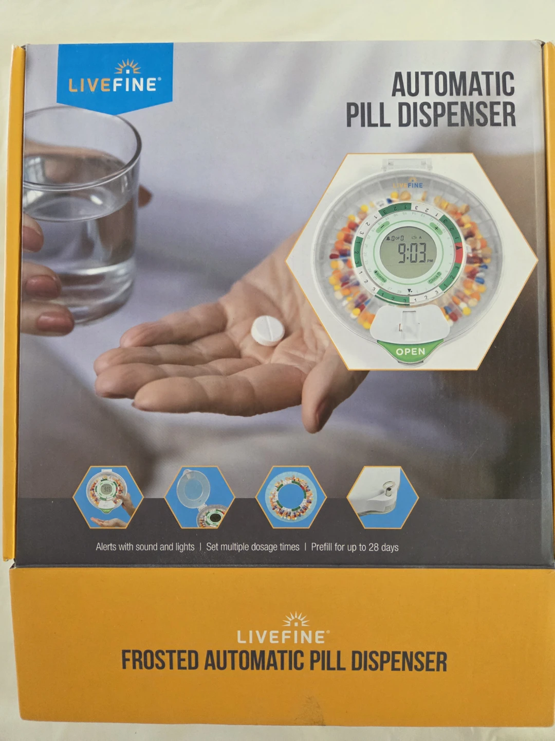 LIVEFINE Automatic Pill Dispenser