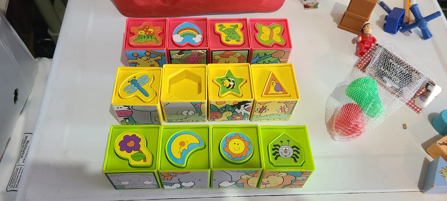 Tri-de shape sorting puzzle blocks - photo 3