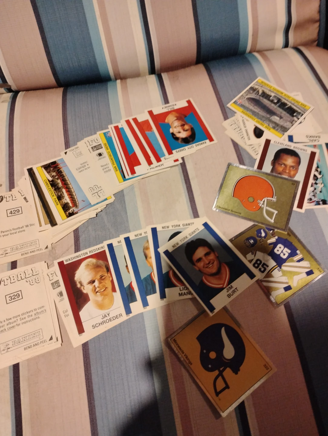 1988 Panini Football Cards - Assorted Players full box's