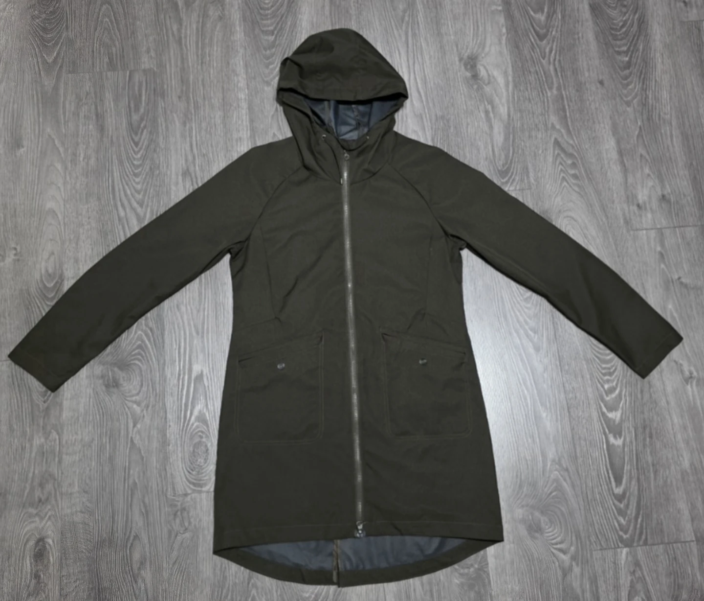 Water Repellent Long Hooded Jacket (hyba by Reitmans)