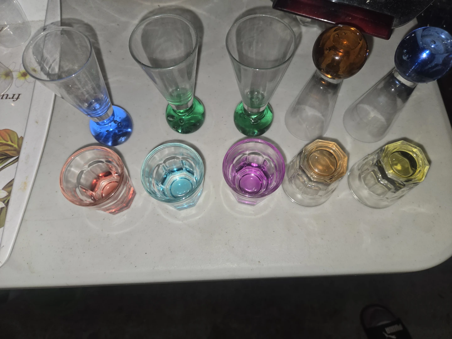Set of 8 Coloured Shot Glasses - photo 3