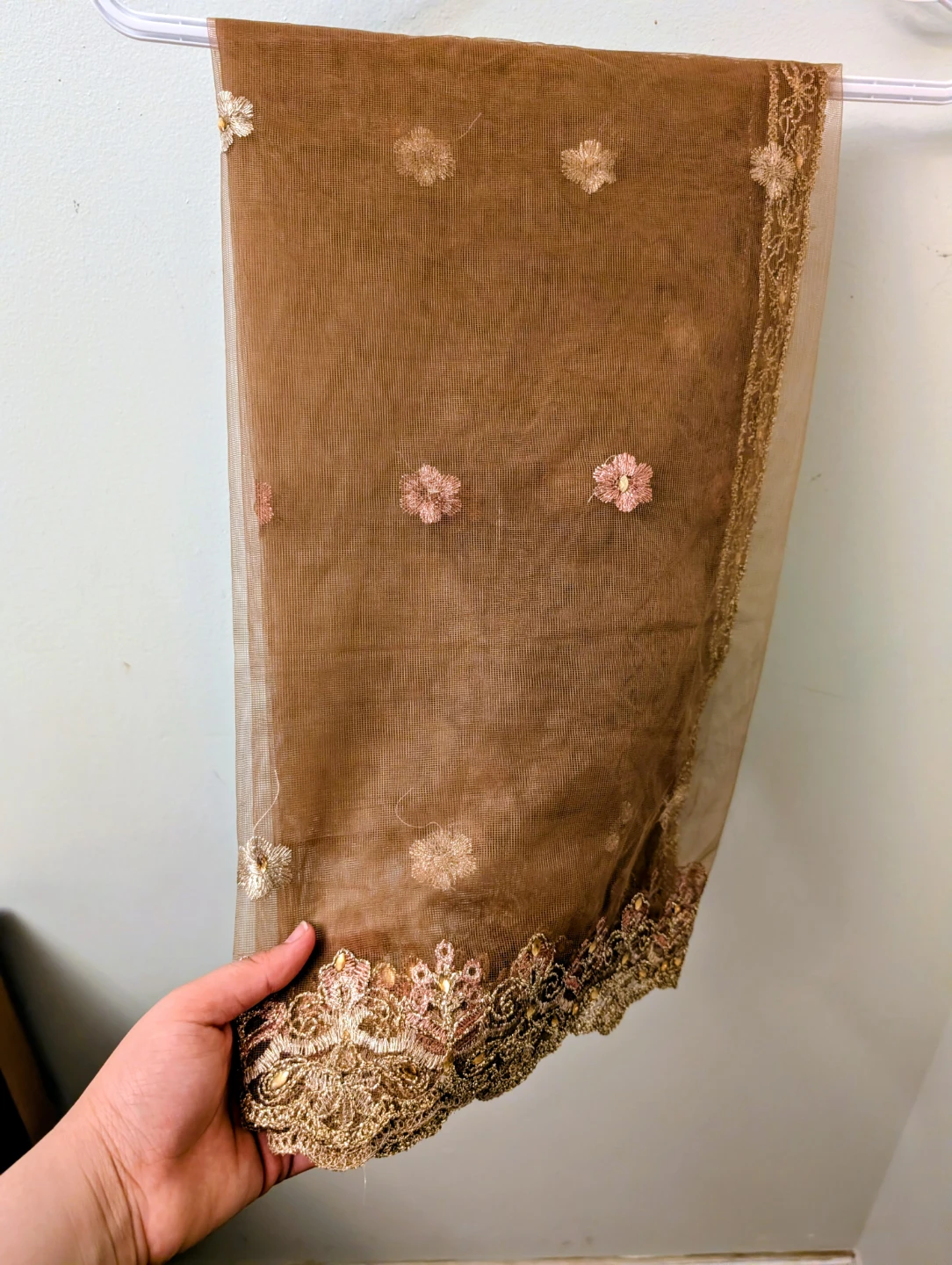 Embellished Brown Maxi Dress - photo 5