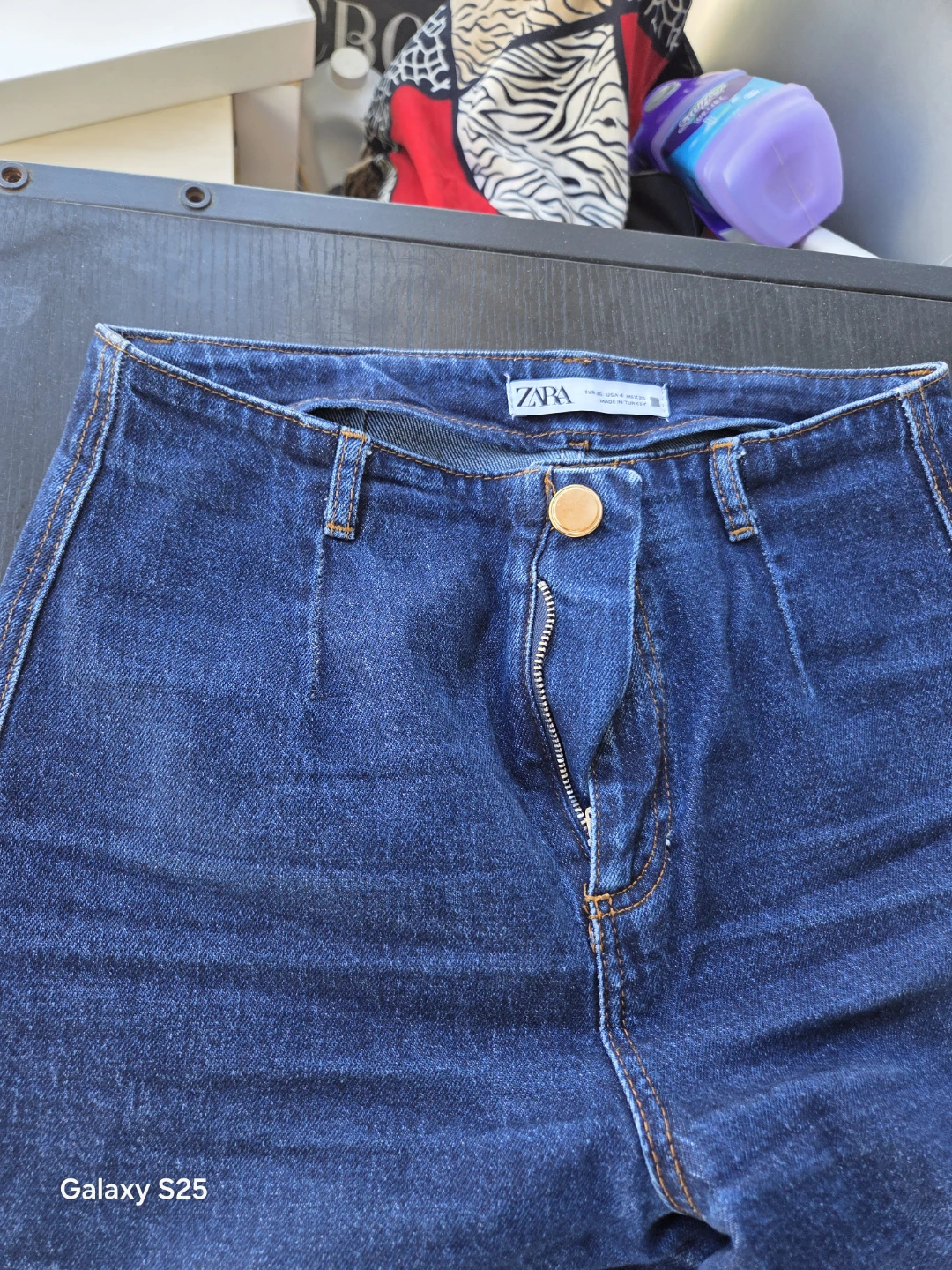 ZARA Women's Blue Denim Jeans Size 4 (US) - photo 2