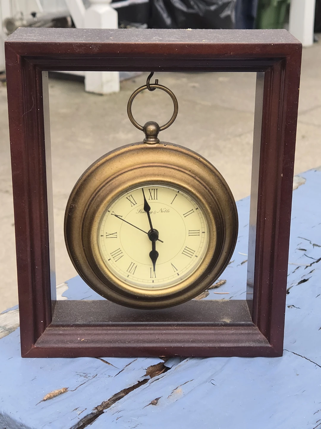 Decorative Mantel Clock with Wooden Frame