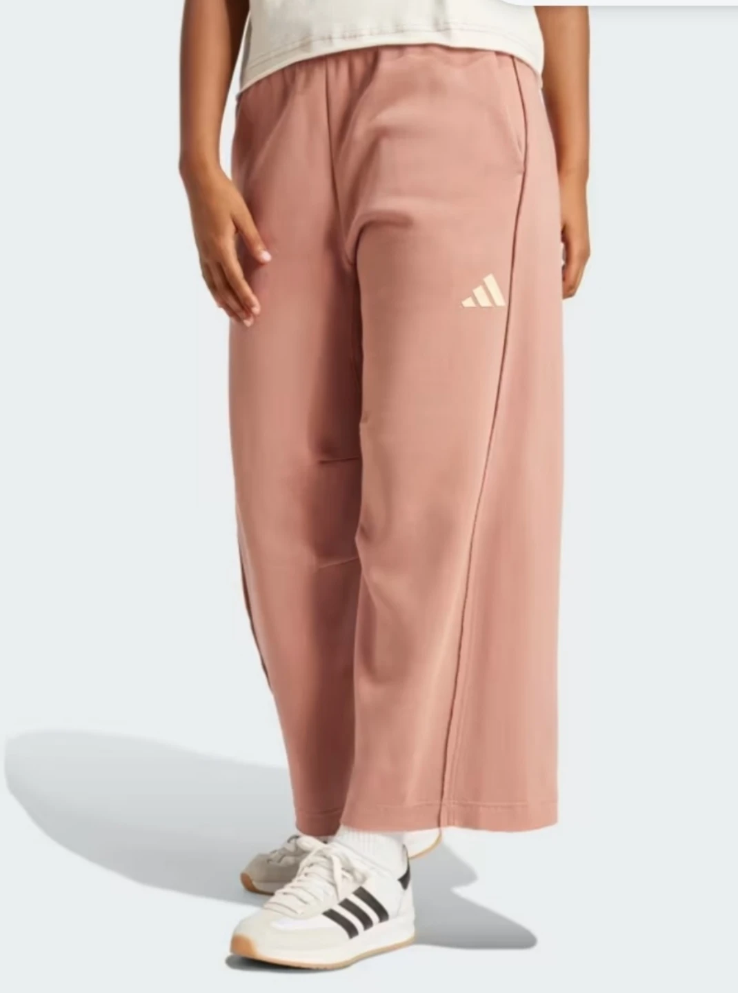 Adidas Wide Leg Sweatpants - Rose Pink