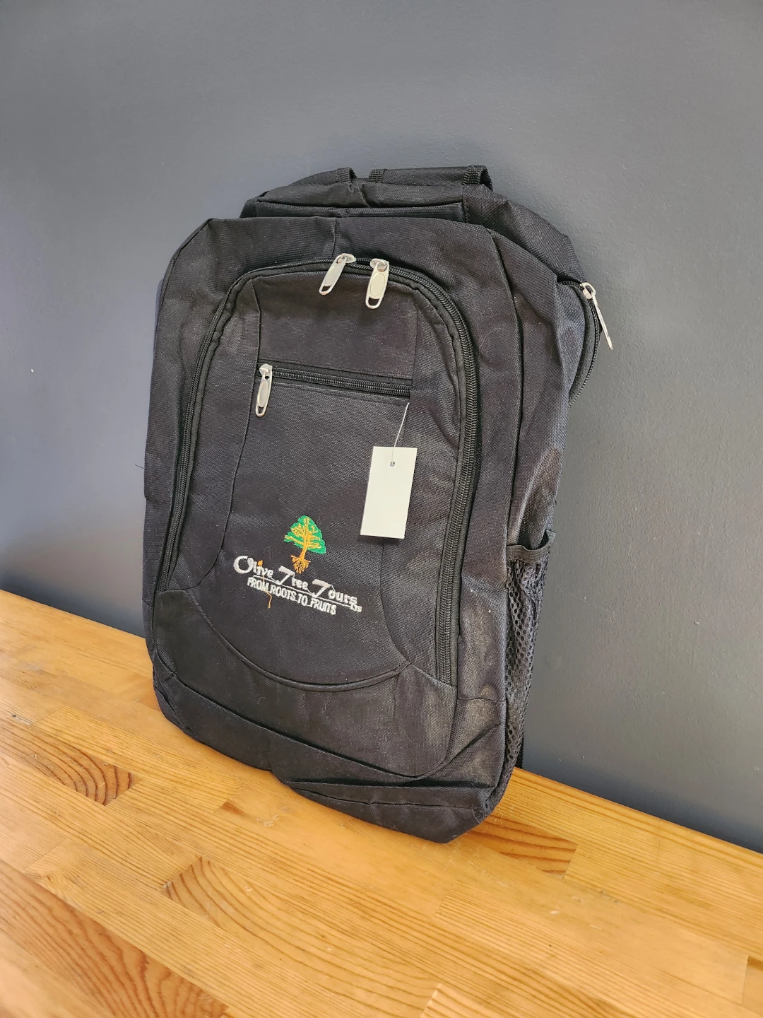 Olive Tree Tours Black Backpack and Teal Cap ⚽️