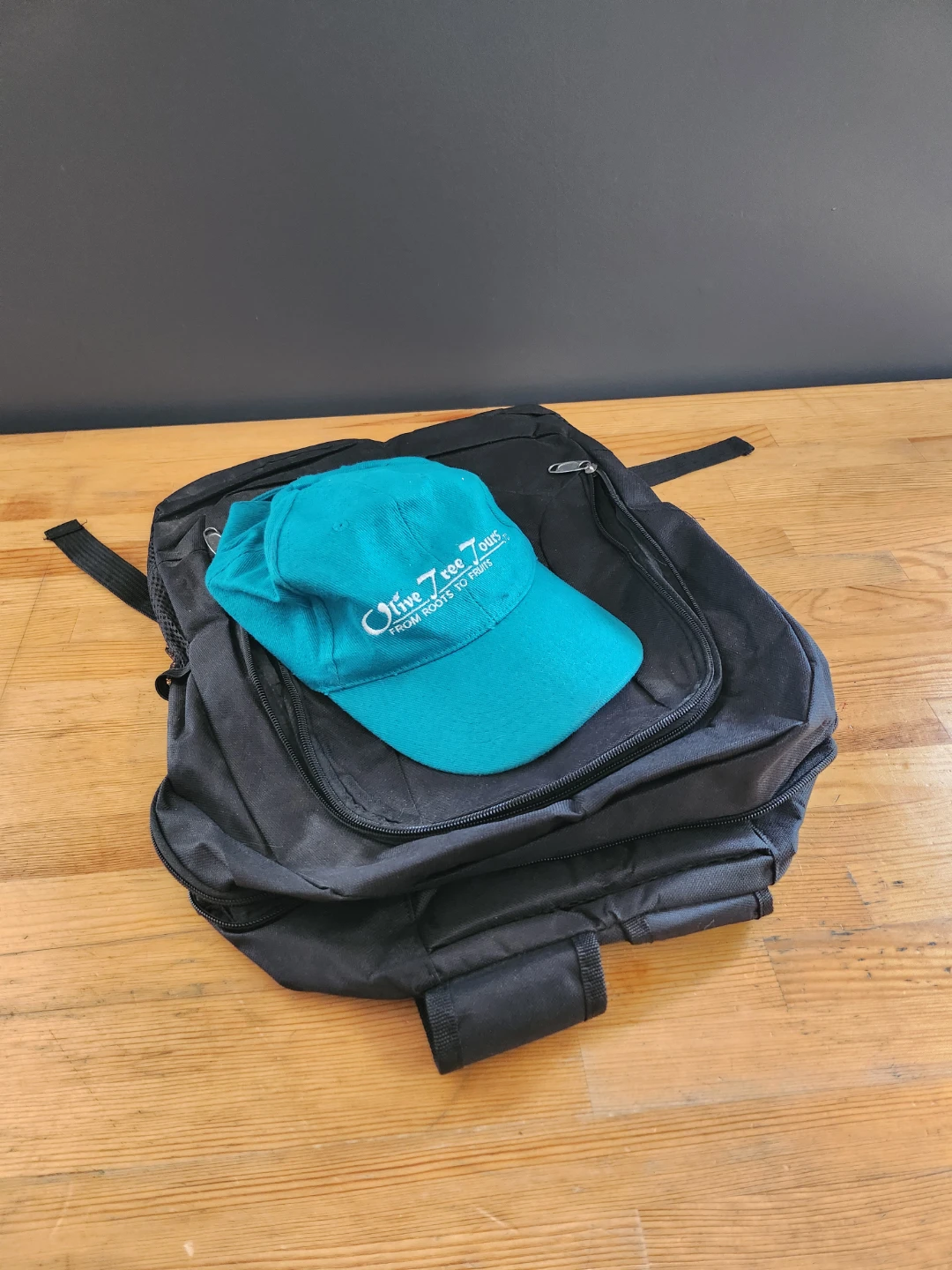 Olive Tree Tours Black Backpack and Teal Cap ⚽️ - photo 5