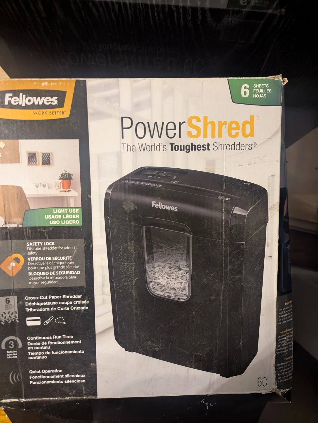Fellowes PowerShred Cross-Cut Paper Shredder