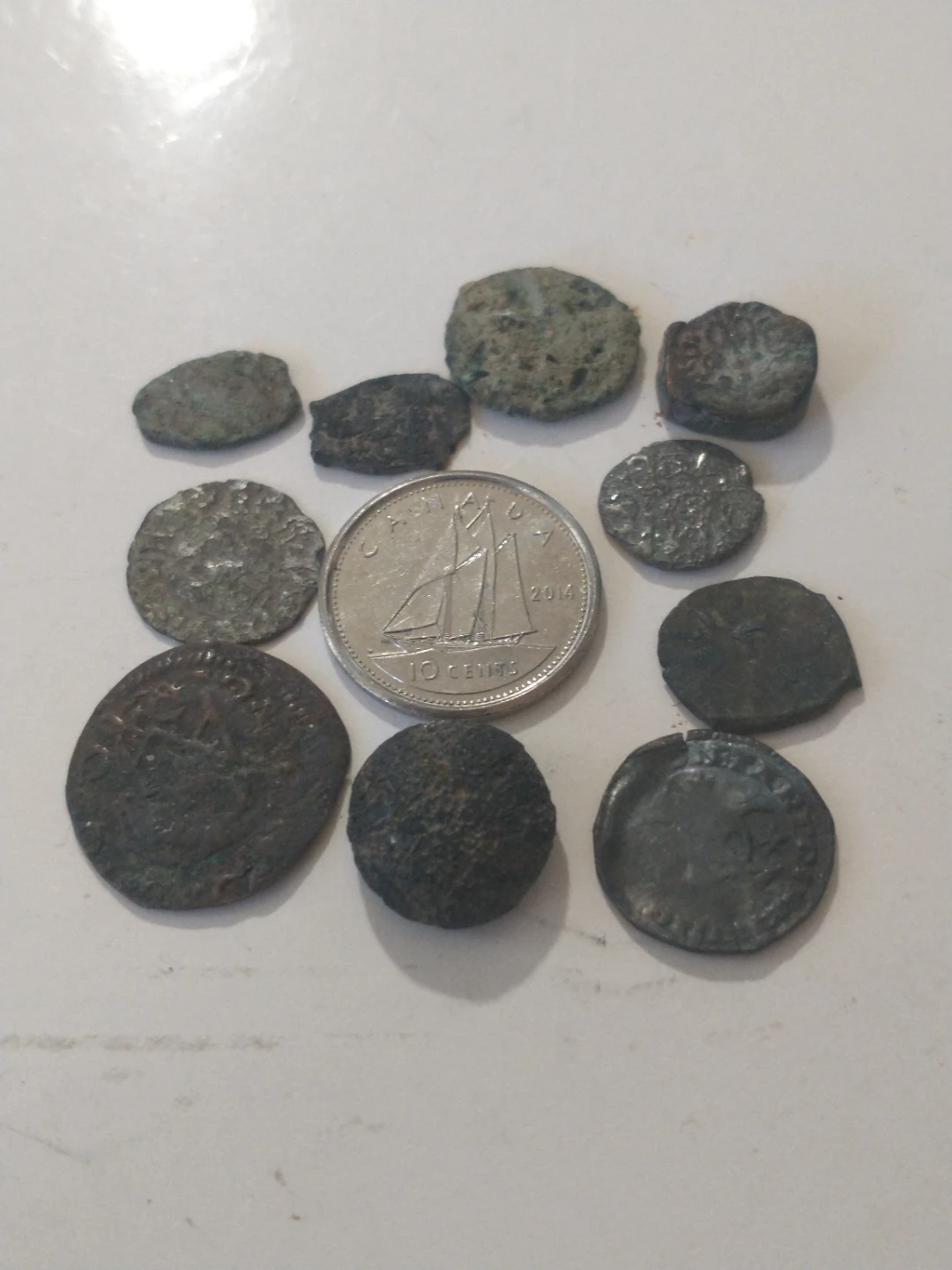 10 unidentified ancient and medieval coins, low end - photo 5