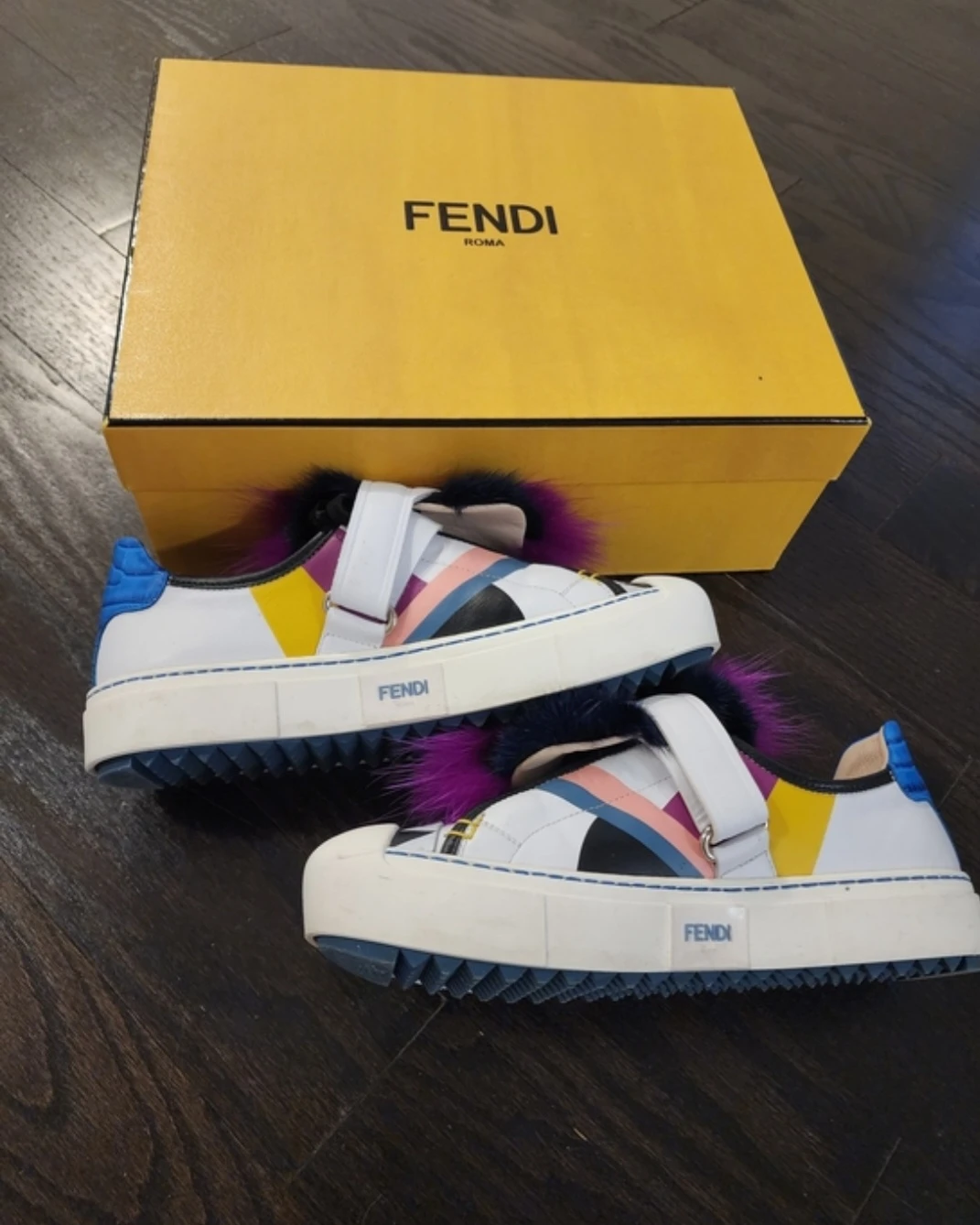 Fendi Kids Furry Sneakers - photo 4