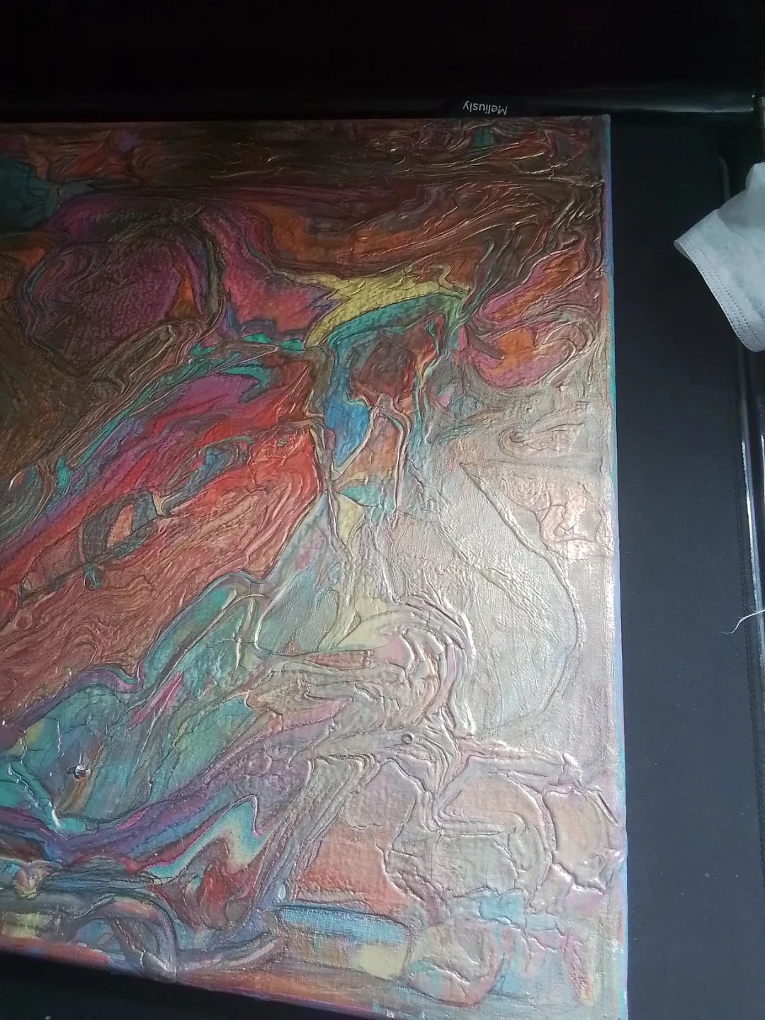 Mixed Media Textured Art Panel 24" x 18" - photo 3