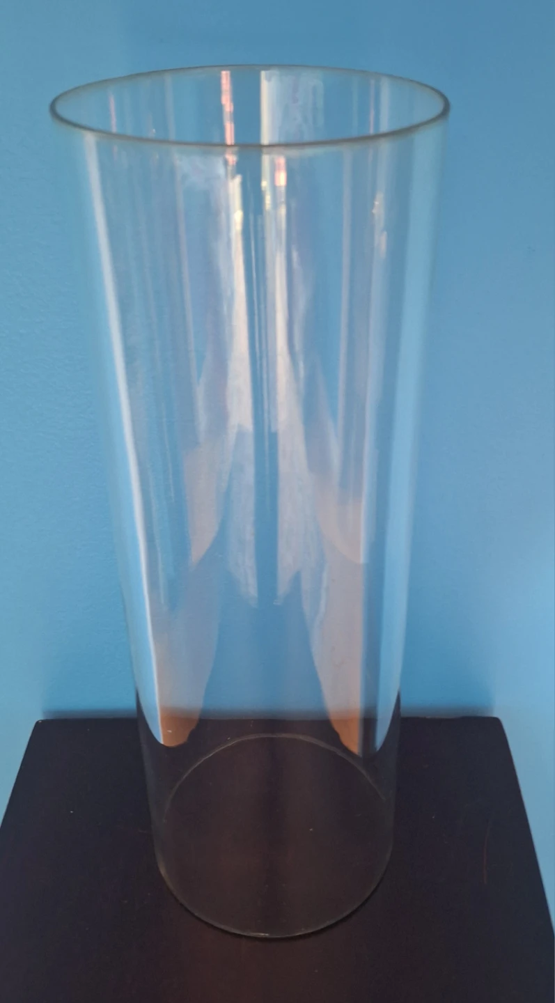 Vintage Brass Candelabra with Glass Hurricane Shade - photo 4