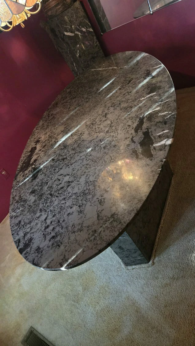Oval Marble Dining Table