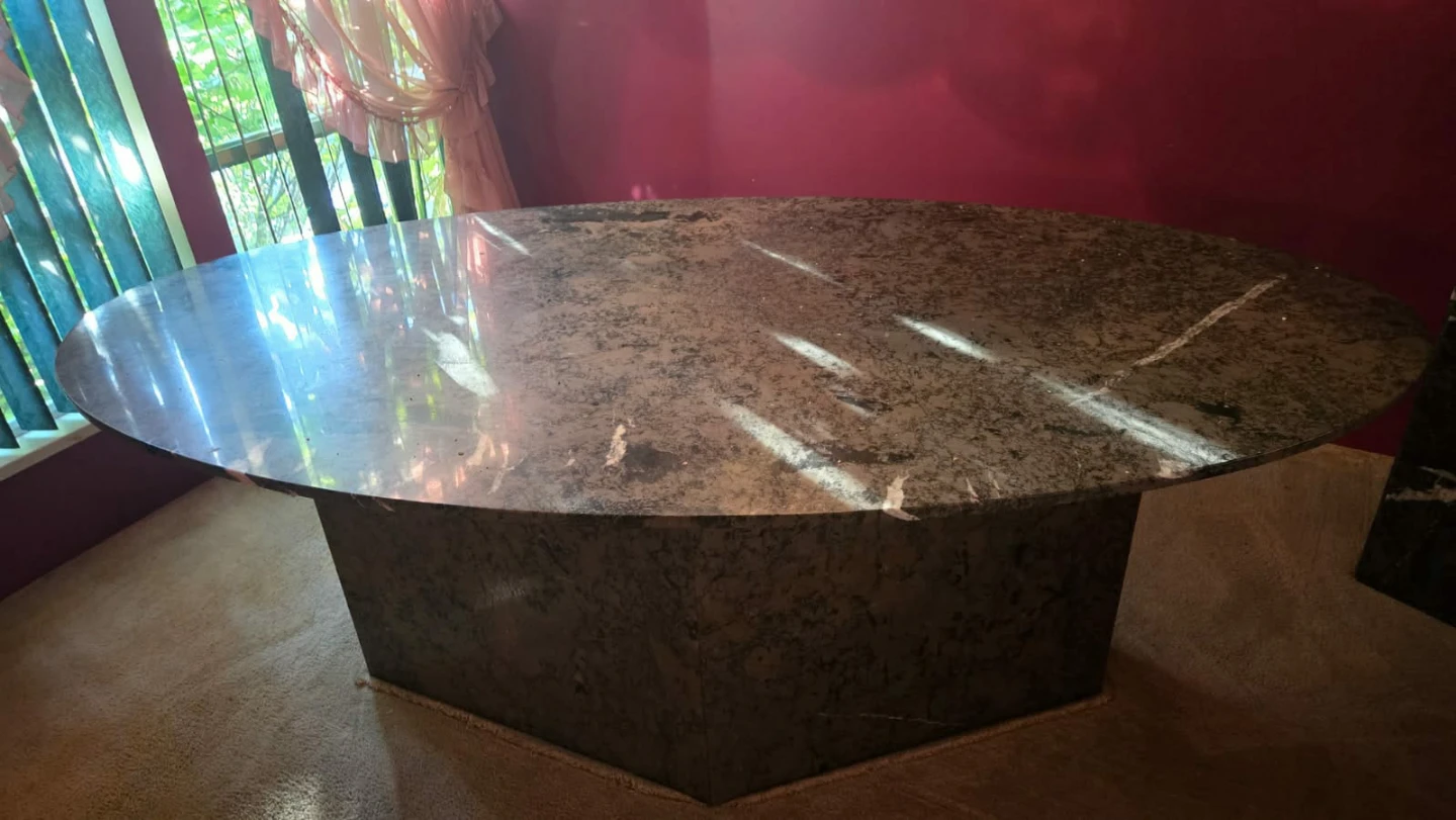 Oval Marble Dining Table - photo 2