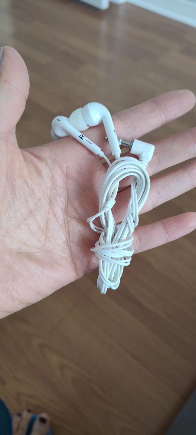 White Earbud Headphones
