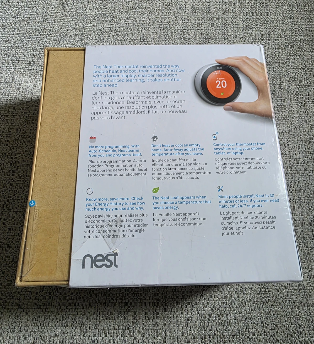 Google NEST - T3007EF - Learning Thermostat 3rd Generation - photo 5