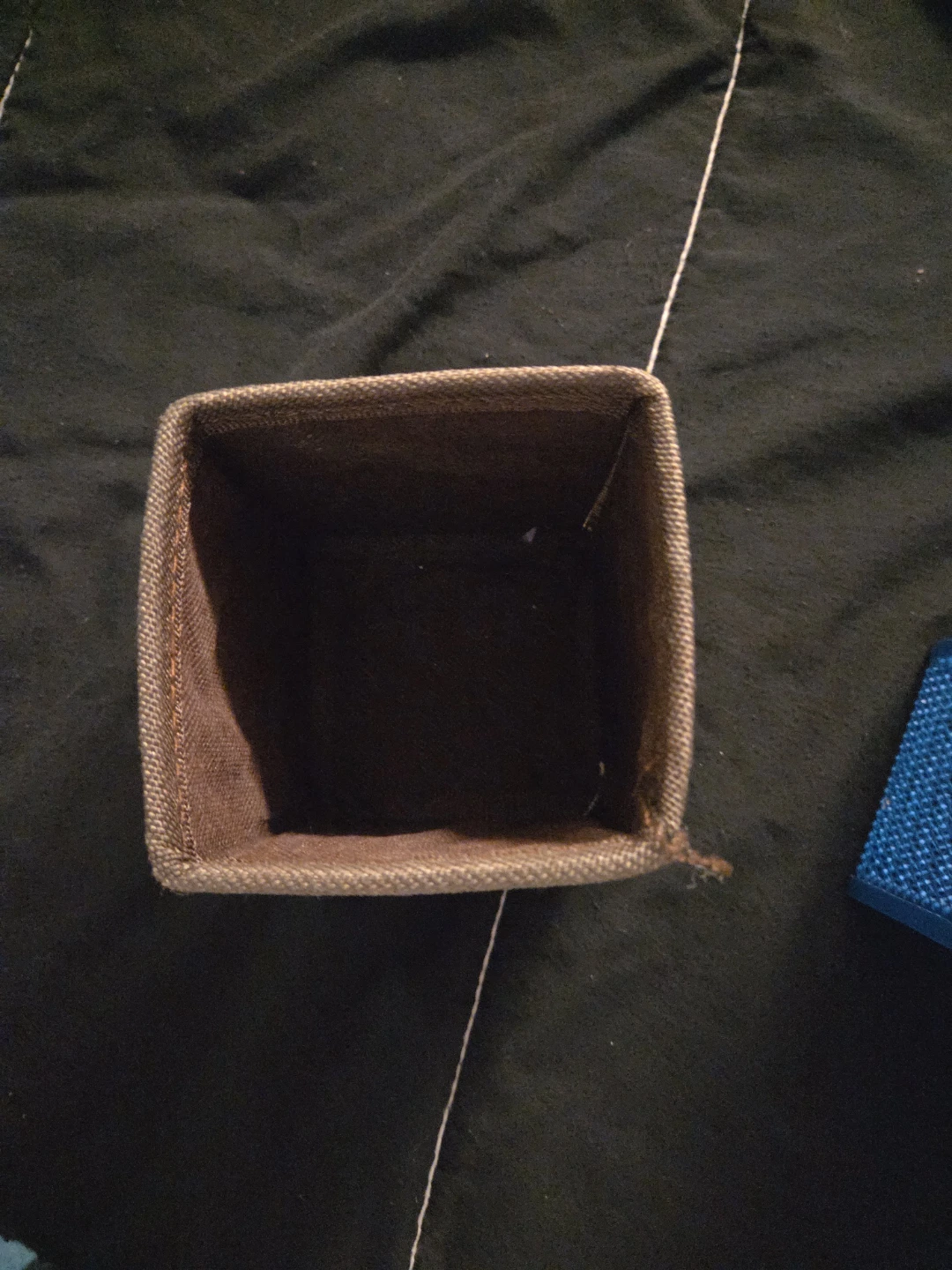 Bamboo and Fabric Storage Cube - photo 2