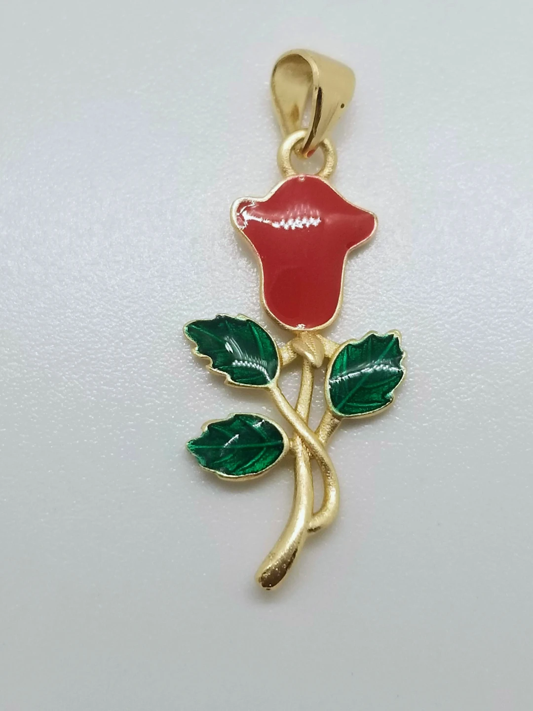 Gold laminated Rose Pendant Charm