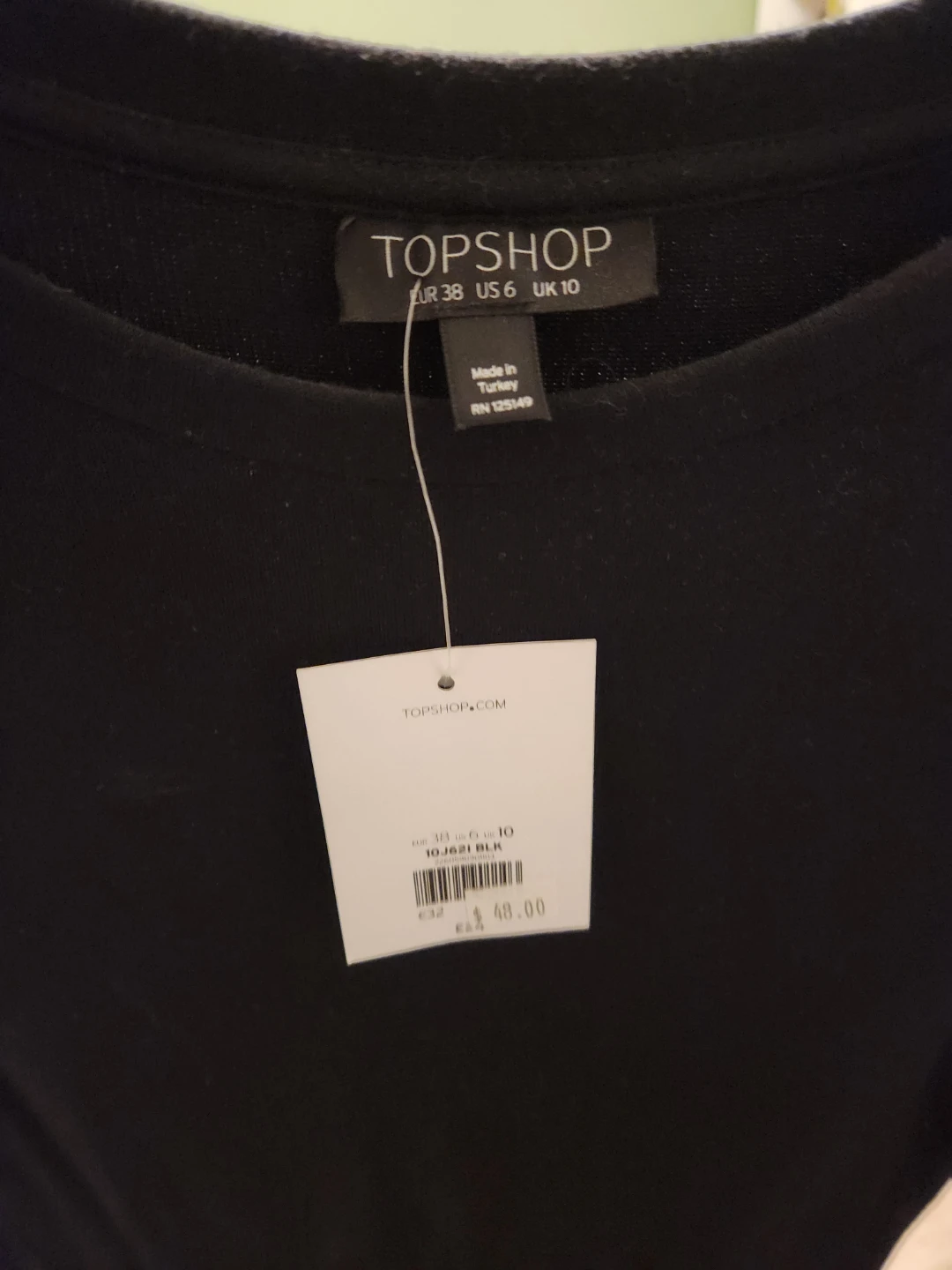 TOPSHOP Black Long Sleeve Midi Dress ⚽ - photo 2