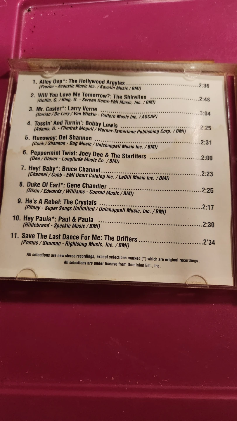 Rock 'n' Roll of The 60s Hot Hits CD - photo 3