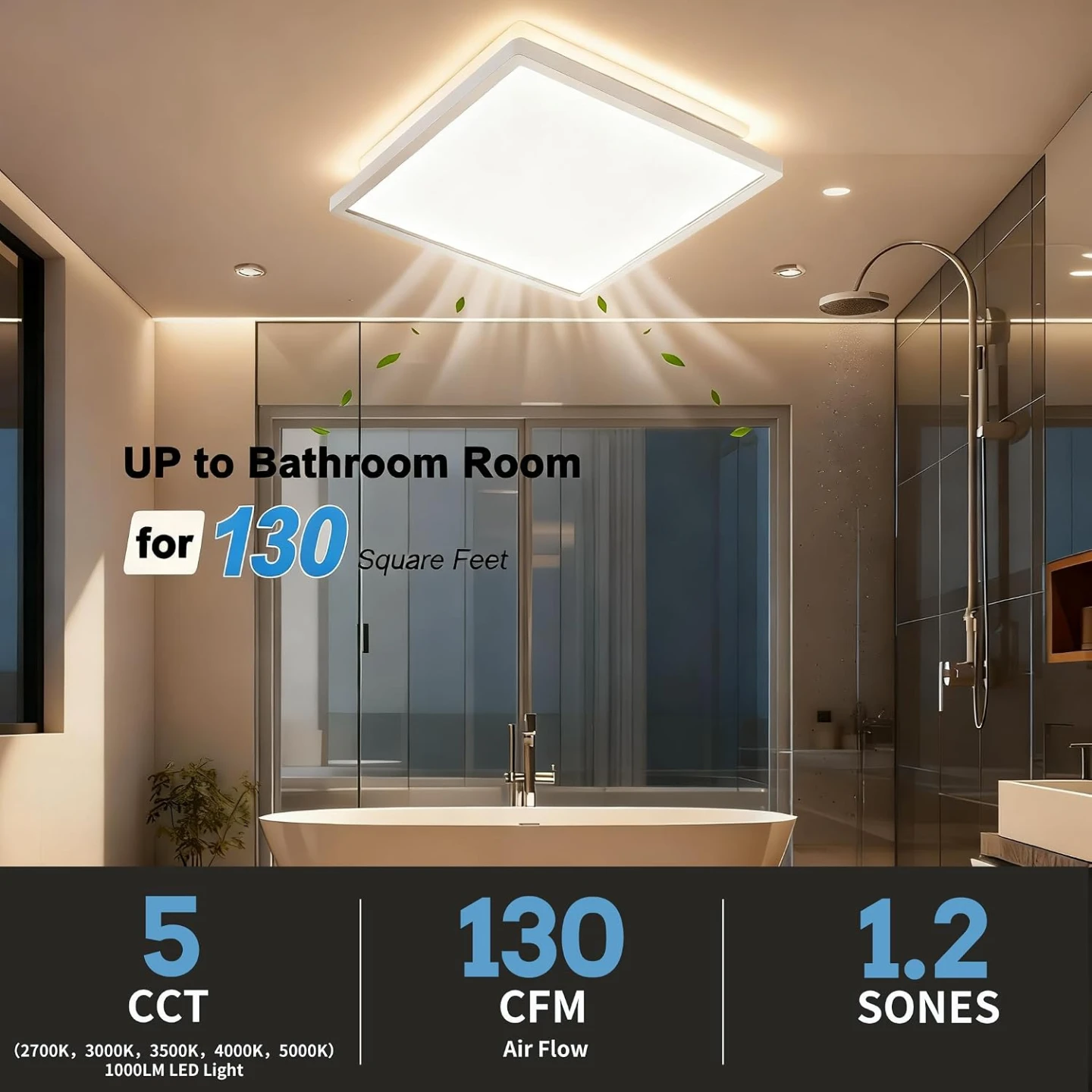 Tech Drive Bathroom Exhaust Fan with Light - photo 3