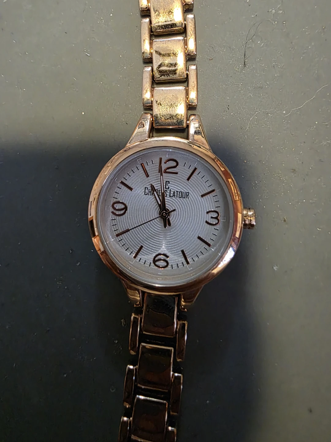 Charles Latour Women's Rose Gold Tone Watch