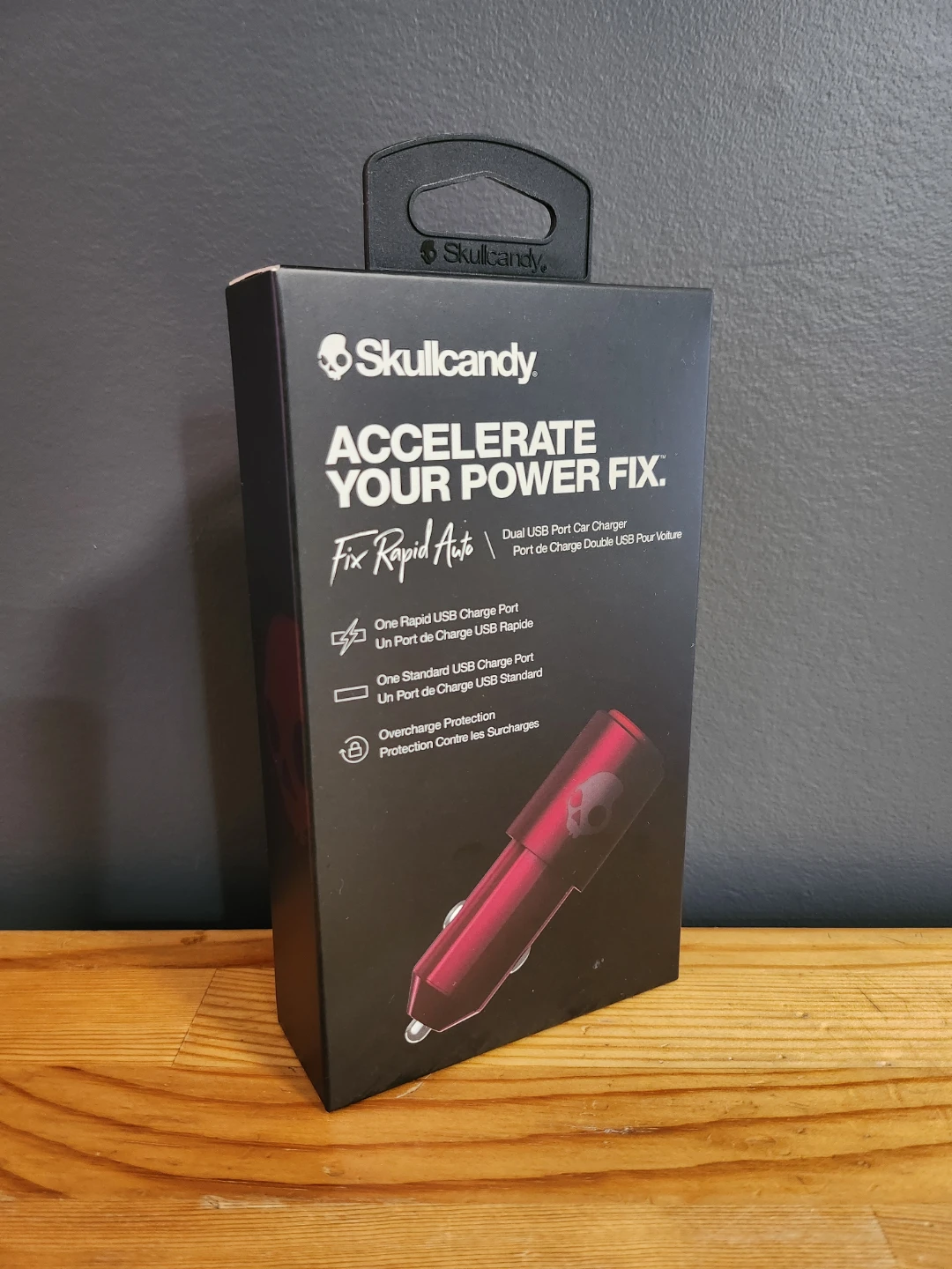 Skullcandy Car Charger Dual USB Port Deep Red