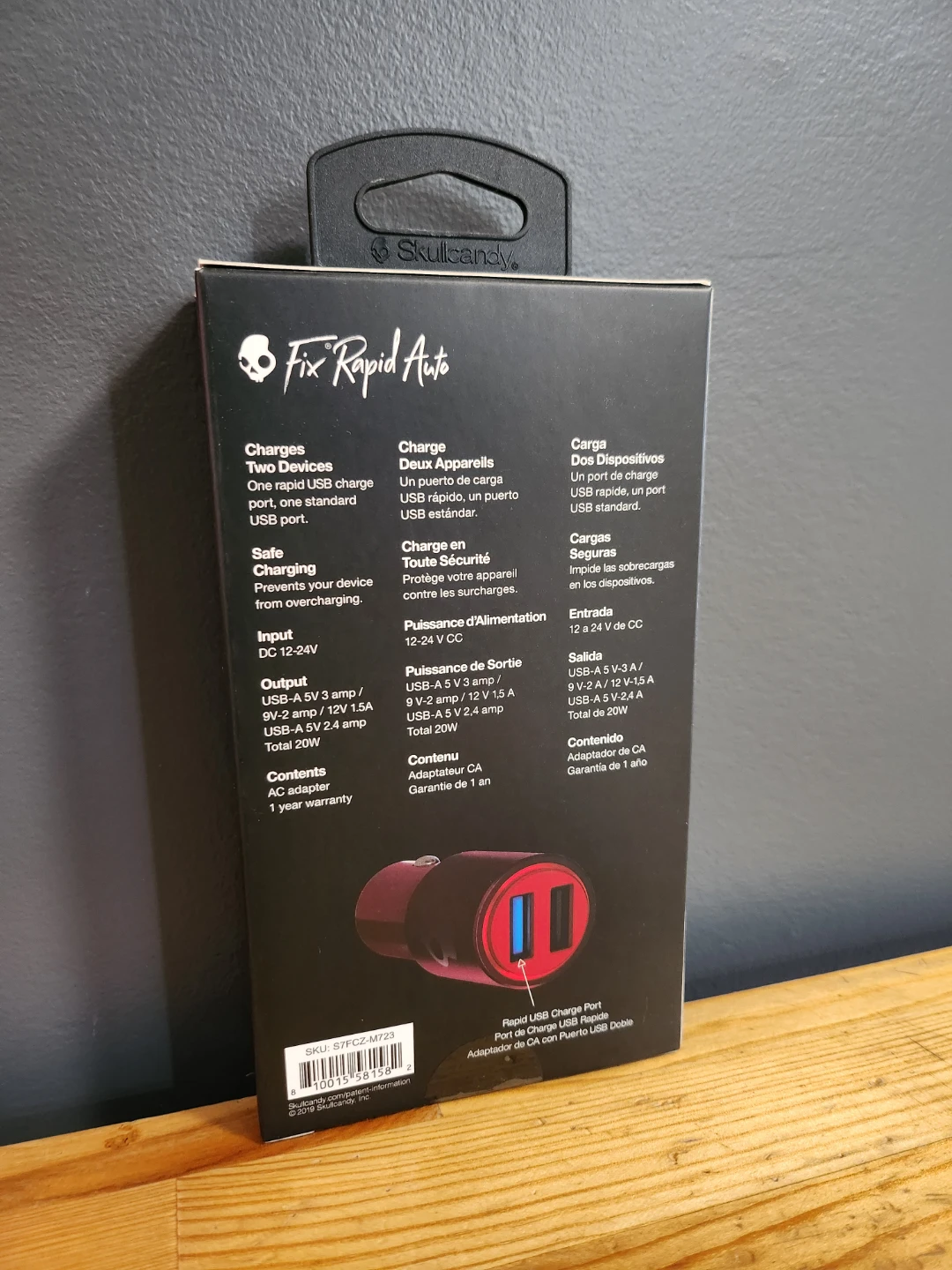 Skullcandy Car Charger Dual USB Port Deep Red - photo 2
