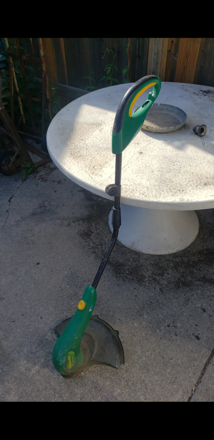 Green Electric String Trimmer