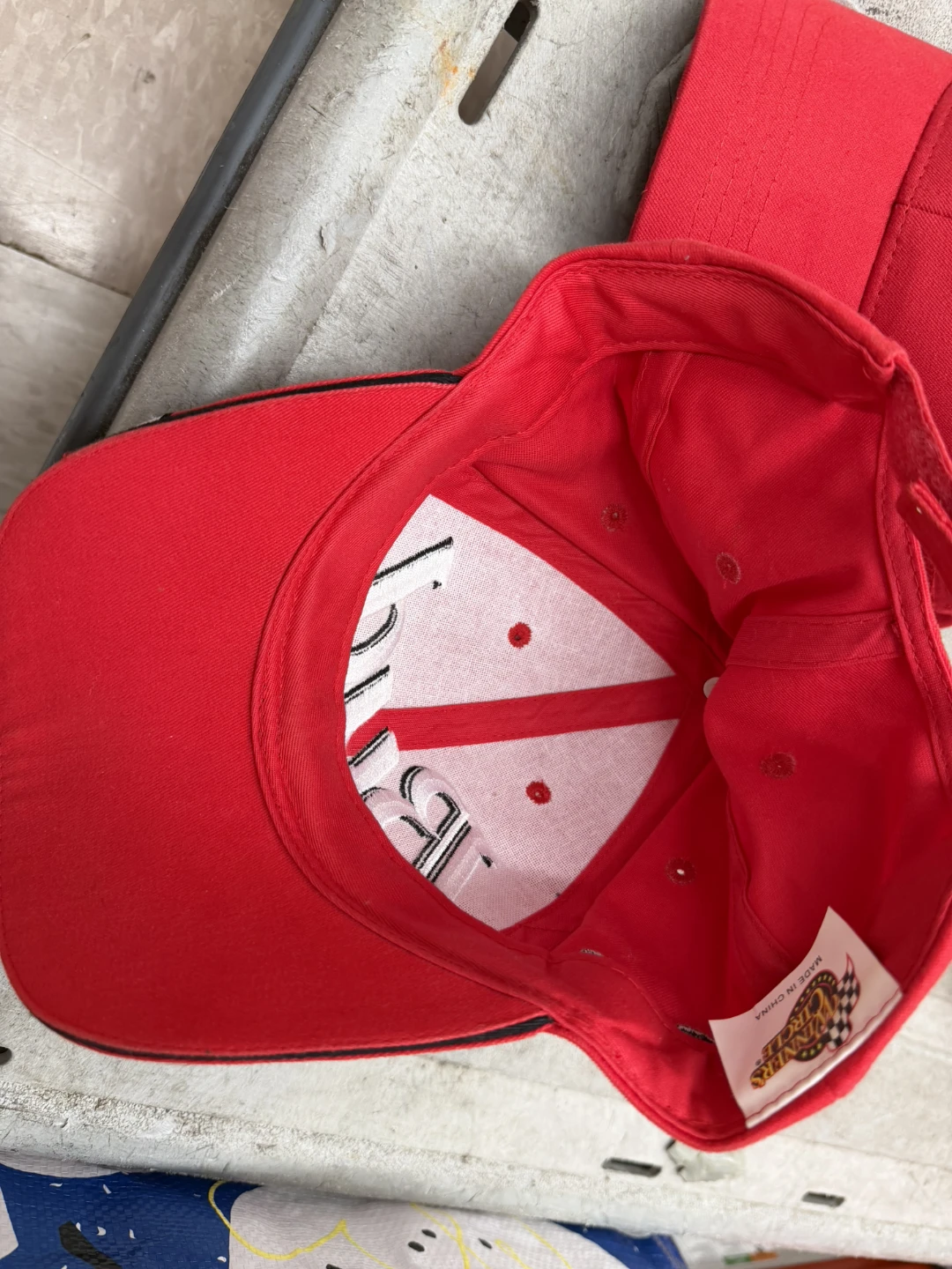2 Red Budweiser NASCAR Caps - photo 4