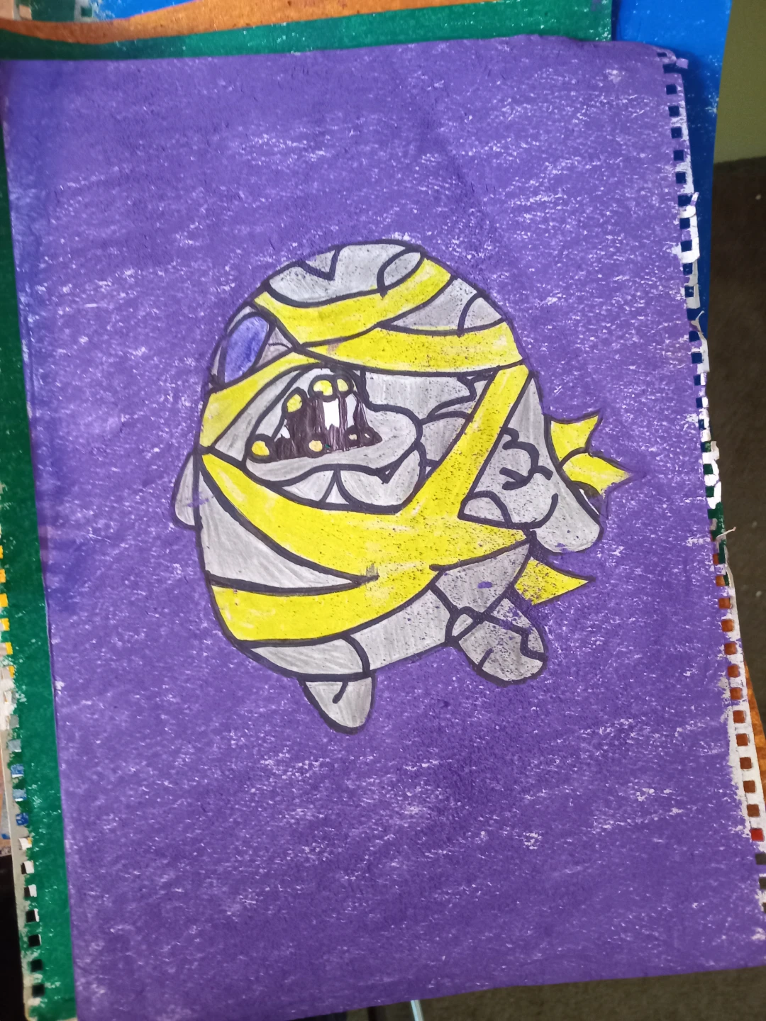 YELLOW AND Grey Anie Drawing by Custom Artist Sherwin - photo 5