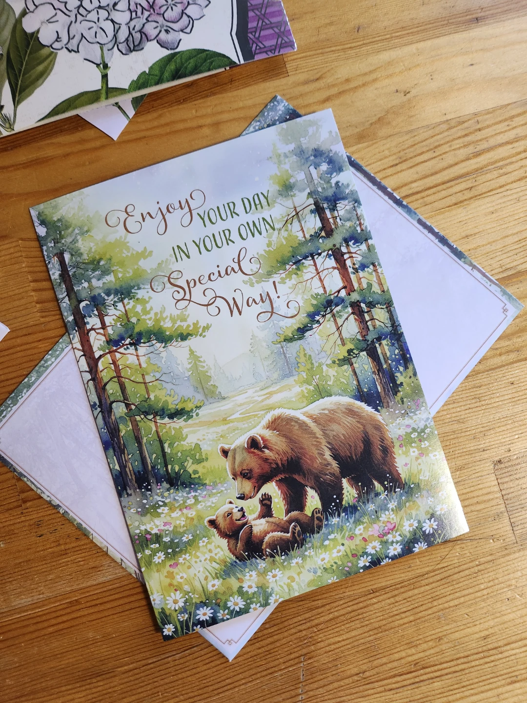 Assorted Nature Themed Birthday Cards with Envelopes- (Set of 5) - photo 3
