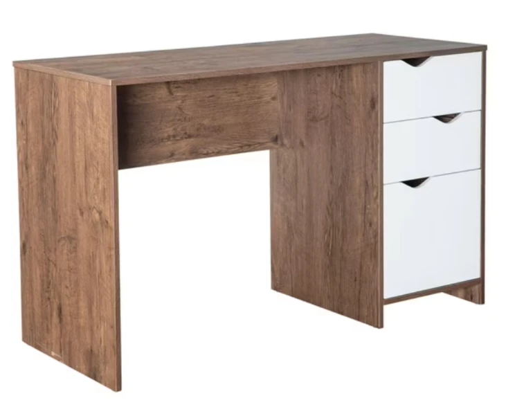 Wooden Desk with 3 Drawers