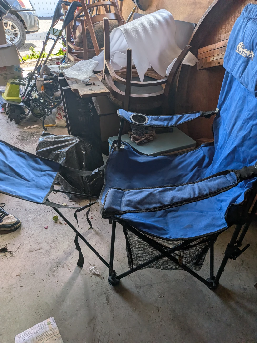 Blue reclining Camp Chair - photo 2