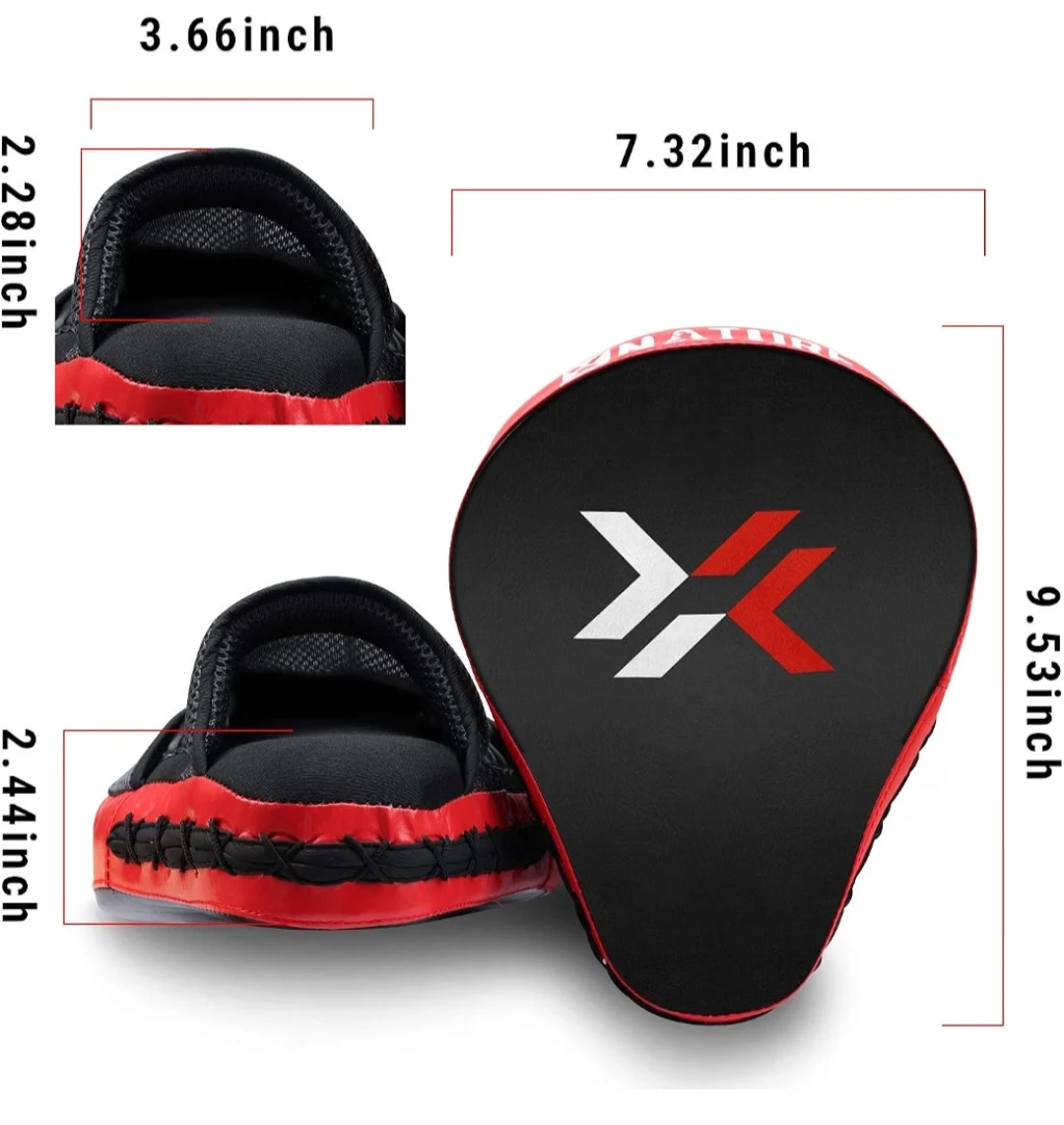 XNature 2 PC Curved Boxing MMA Punching Mitts - photo 2