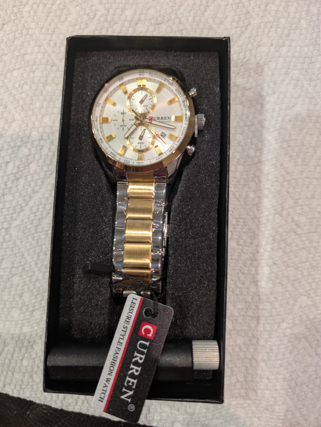 CURREN Men's Gold & Silver Chronograph Watch - photo 2