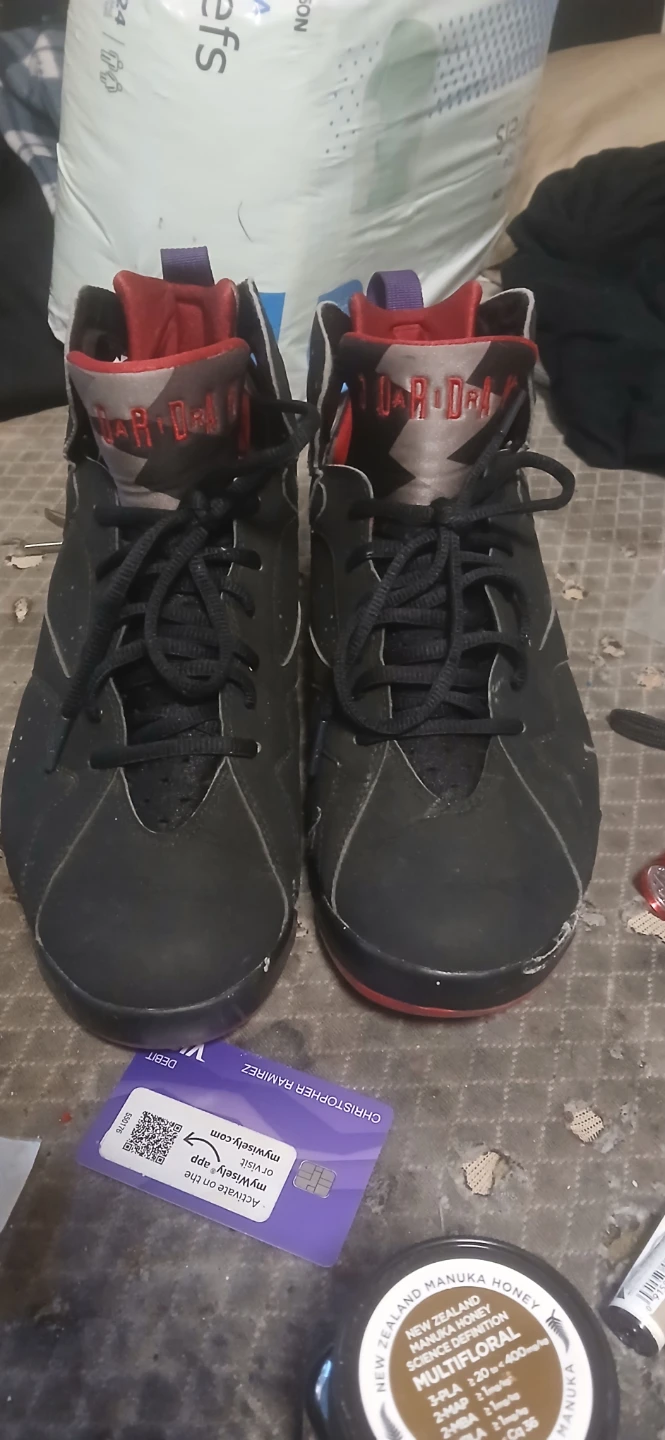 Air Jordan 7 Retro Black Red "Raptors" - photo 2