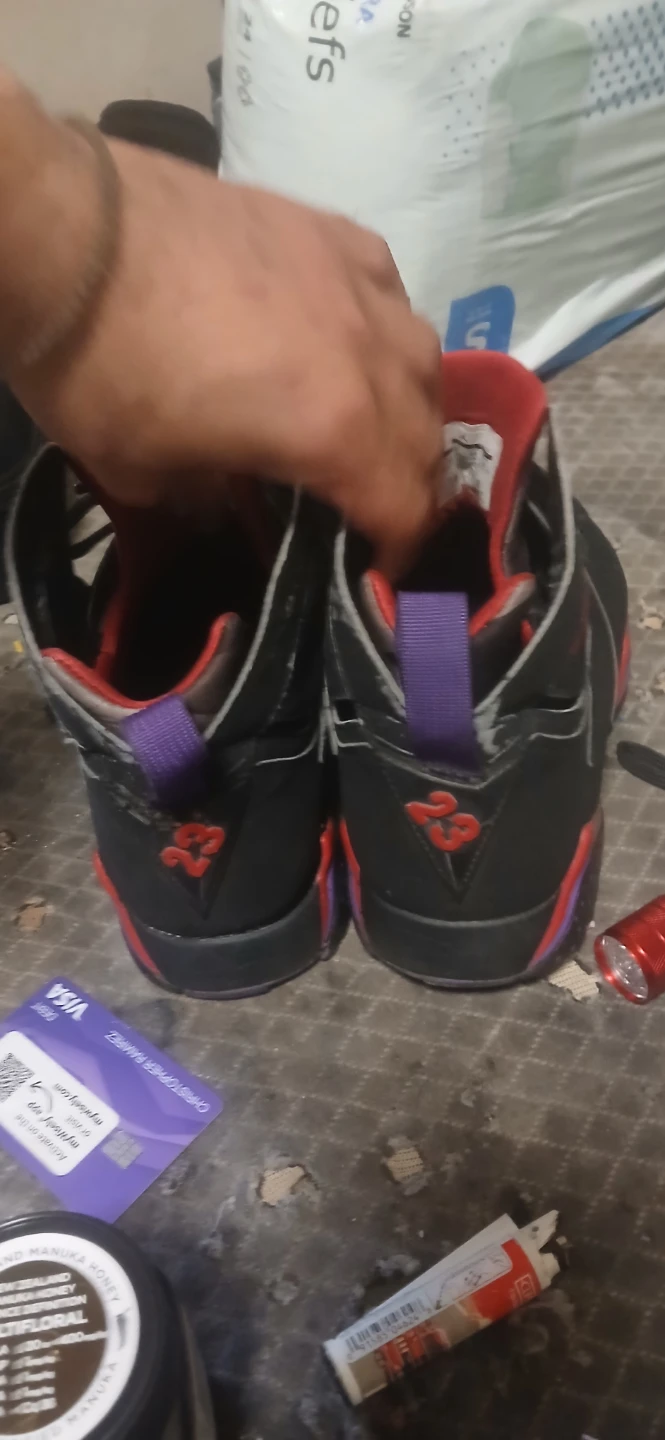 Air Jordan 7 Retro Black Red "Raptors" - photo 3