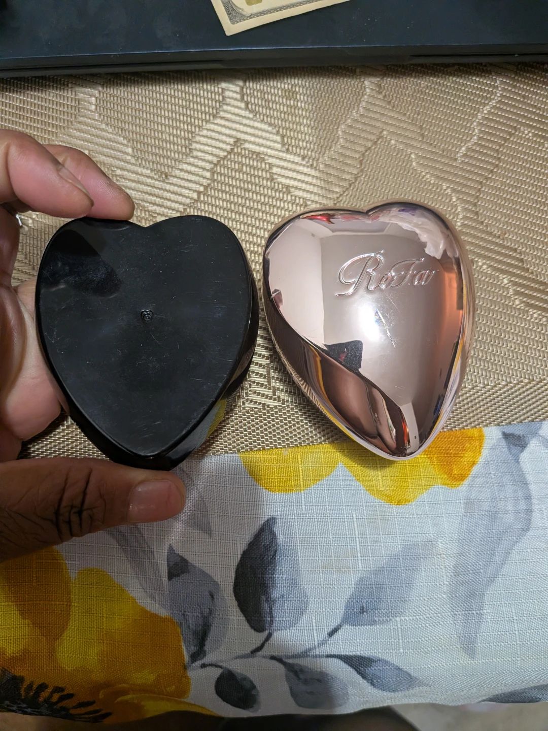 Tangle Teezer Heart Shaped Detangling Brush Rose Gold - photo 2