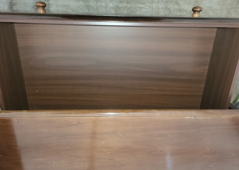 Dark Brown Dresser with Cabinet - photo 4