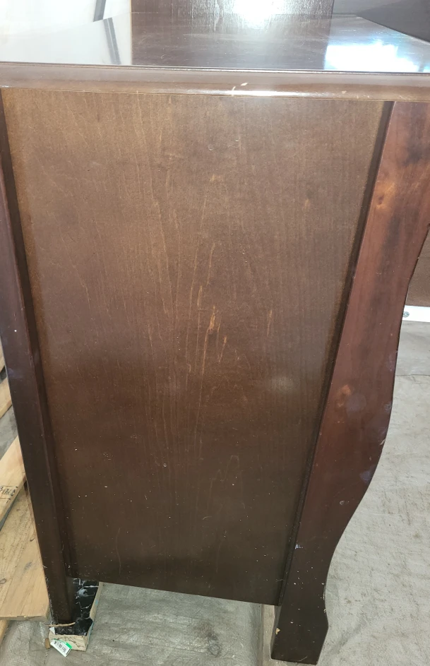 Dark Brown Dresser with Cabinet - photo 5
