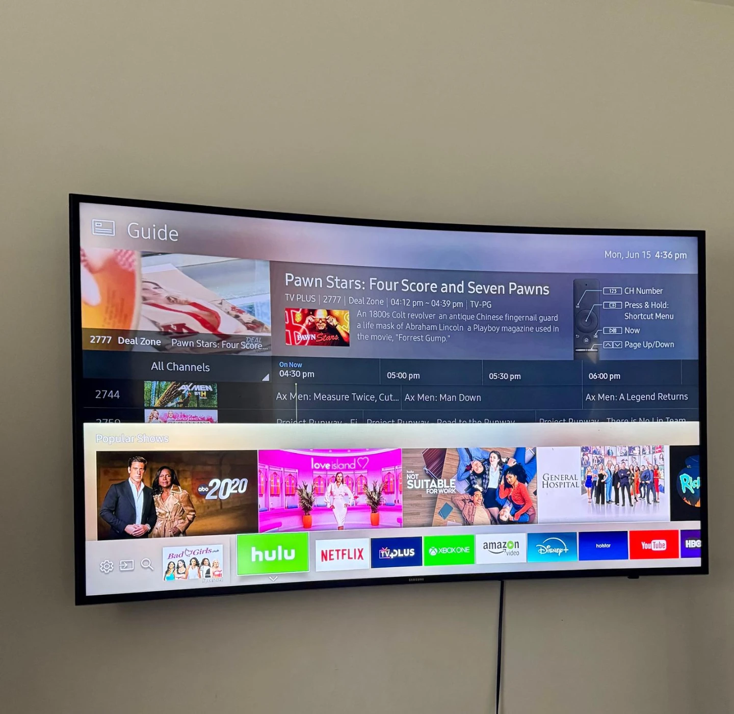 Samsung 55-inch curved 4K Ultra HD Smart LED TV