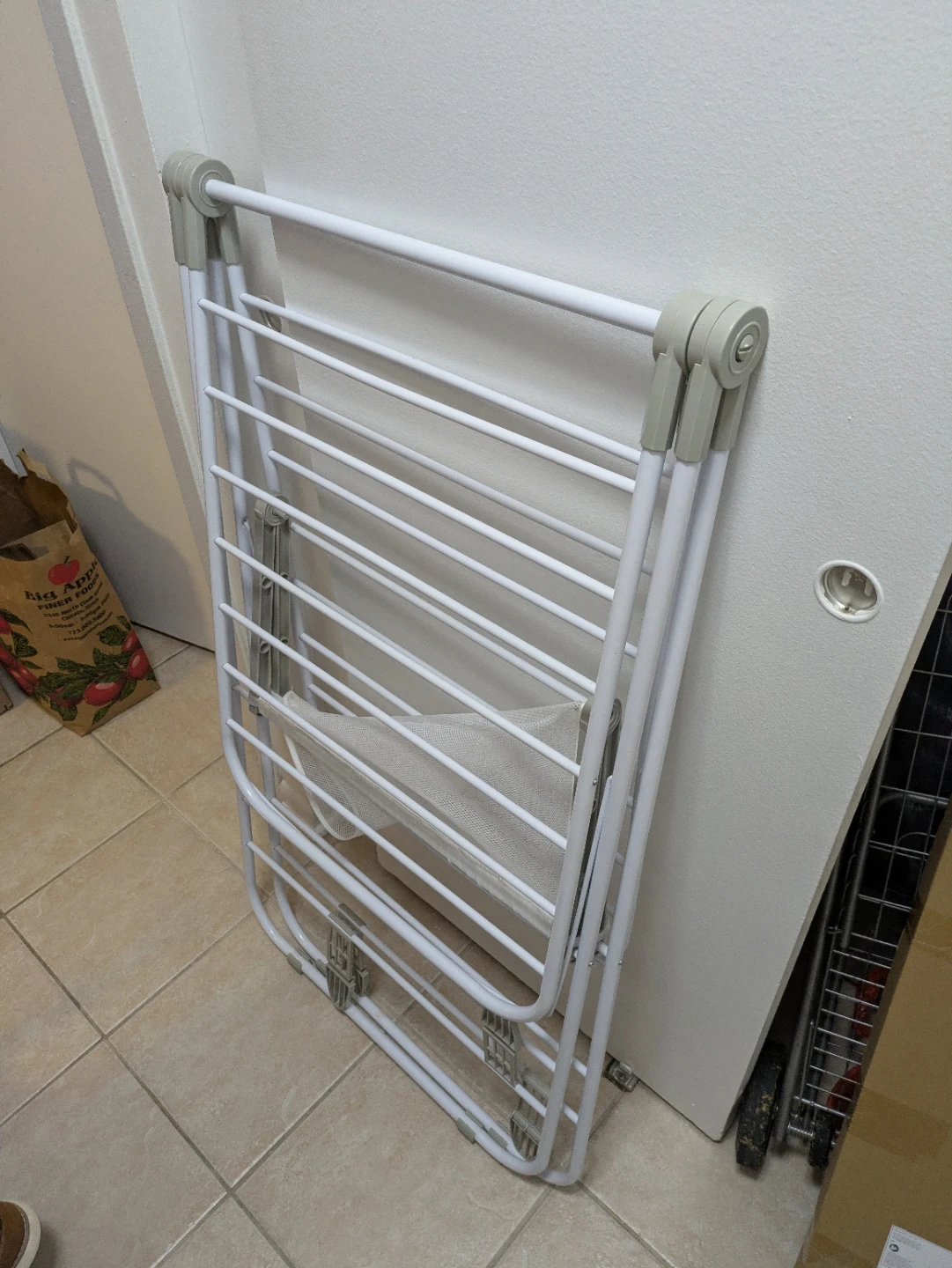 Large White Folding Drying Rack - photo 3
