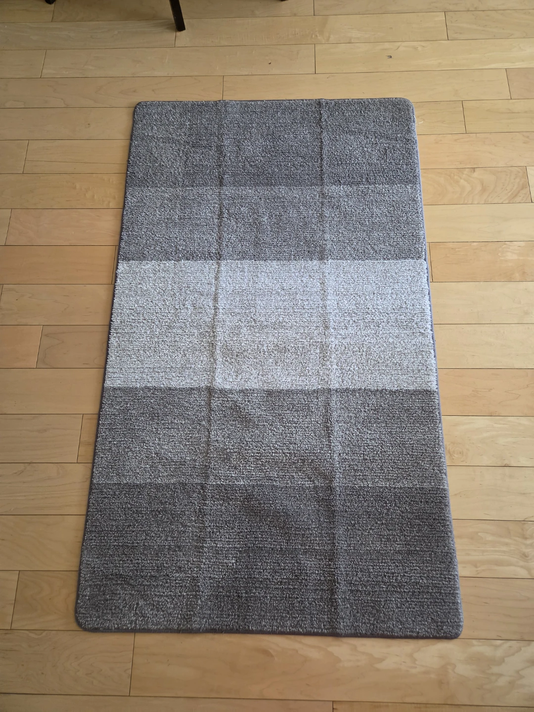 Striped Area Rug - Grey