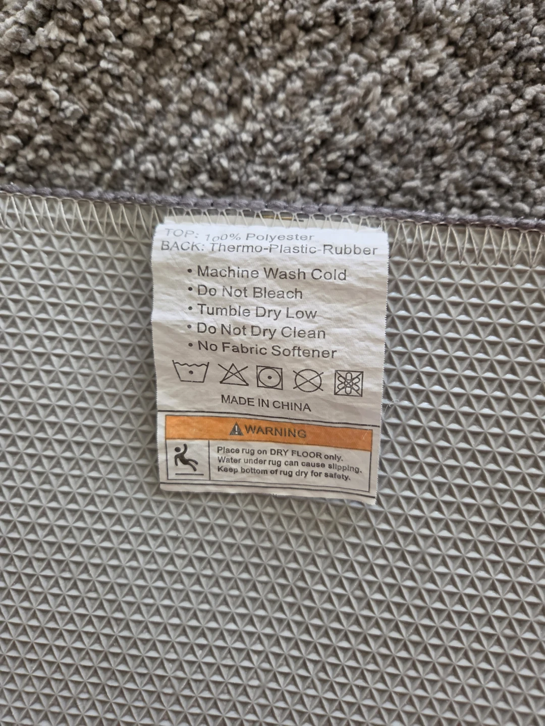 Striped Area Rug - Grey - photo 3